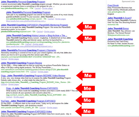 Google.com Results