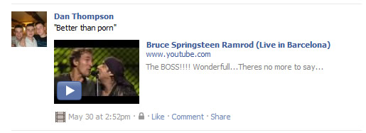 When I grow up, I want to be Bruce Springsteen When I grow up, I want to be Bruce Springsteen